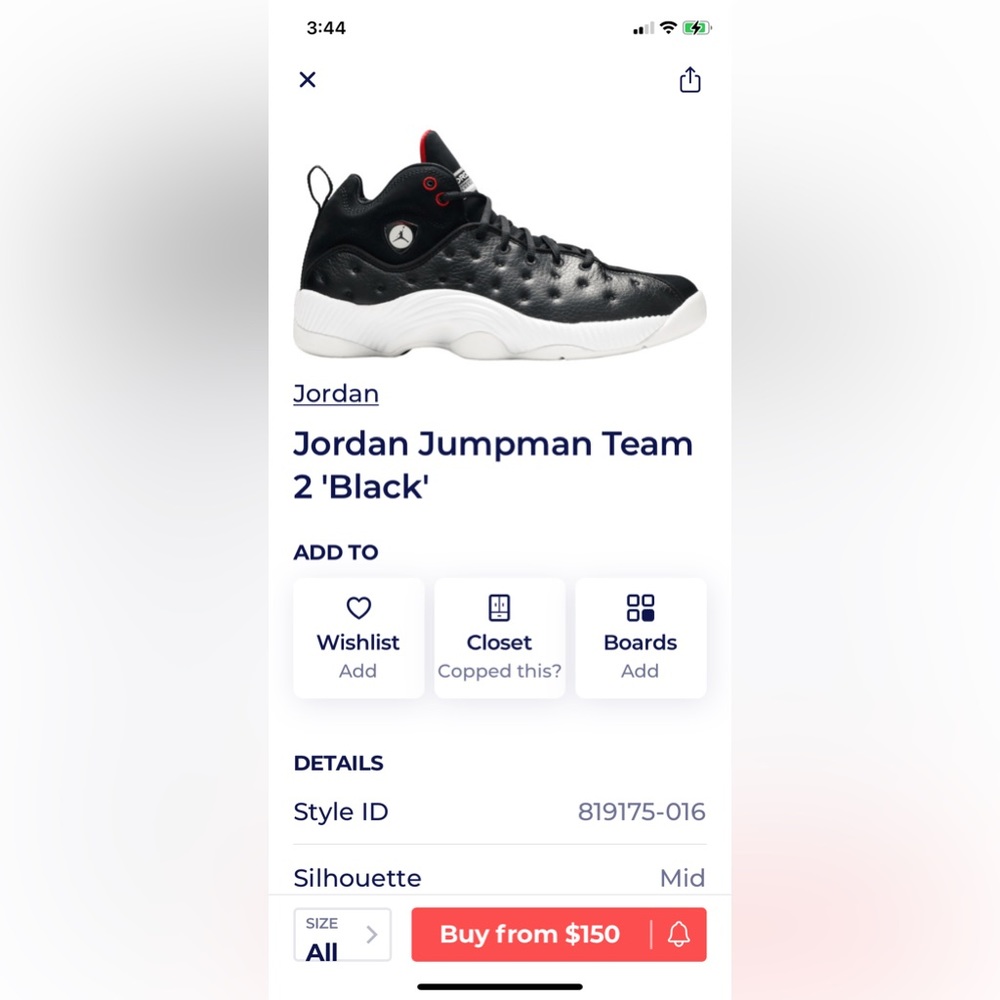 Jordan jumpman team 2 ‘black’